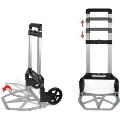 Randy & Travis Machinery 150KG Portable Cart Folding Dolly Push Truck Hand Collapsible Luggage Trolley DIY & Renovation