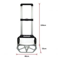 Randy & Travis Machinery 150KG Portable Cart Folding Dolly Push Truck Hand Collapsible Luggage Trolley DIY & Renovation