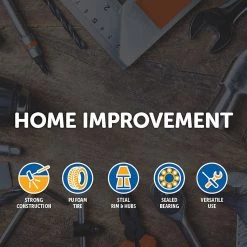 Randy & Travis Machinery 16" Flat Free Wheel Barrow Wheelbarrow Tire Solid Foam 5/8 Axle Cart Wagon