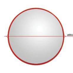 Randy & Travis Machinery 60cm Wide Angle Security Curved Convex Road Safety Mirror Traffic Driveway