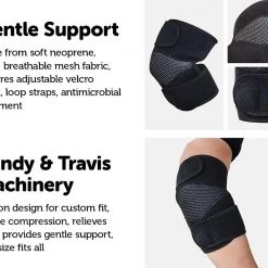 Randy & Travis Machinery Adjustable Elbow Brace Support - Tennis Elbow, Arthritis Sports & Fitness