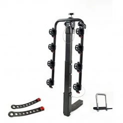 Randy & Travis Machinery Premium 4-Bike Carrier Rack Hitch Mount Swing Down Bicycle Rack W/ 2
