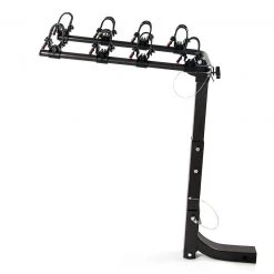 Randy & Travis Machinery Premium 4-Bike Carrier Rack Hitch Mount Swing Down Bicycle Rack W/ 2" Receiver Outdoor & Leisure