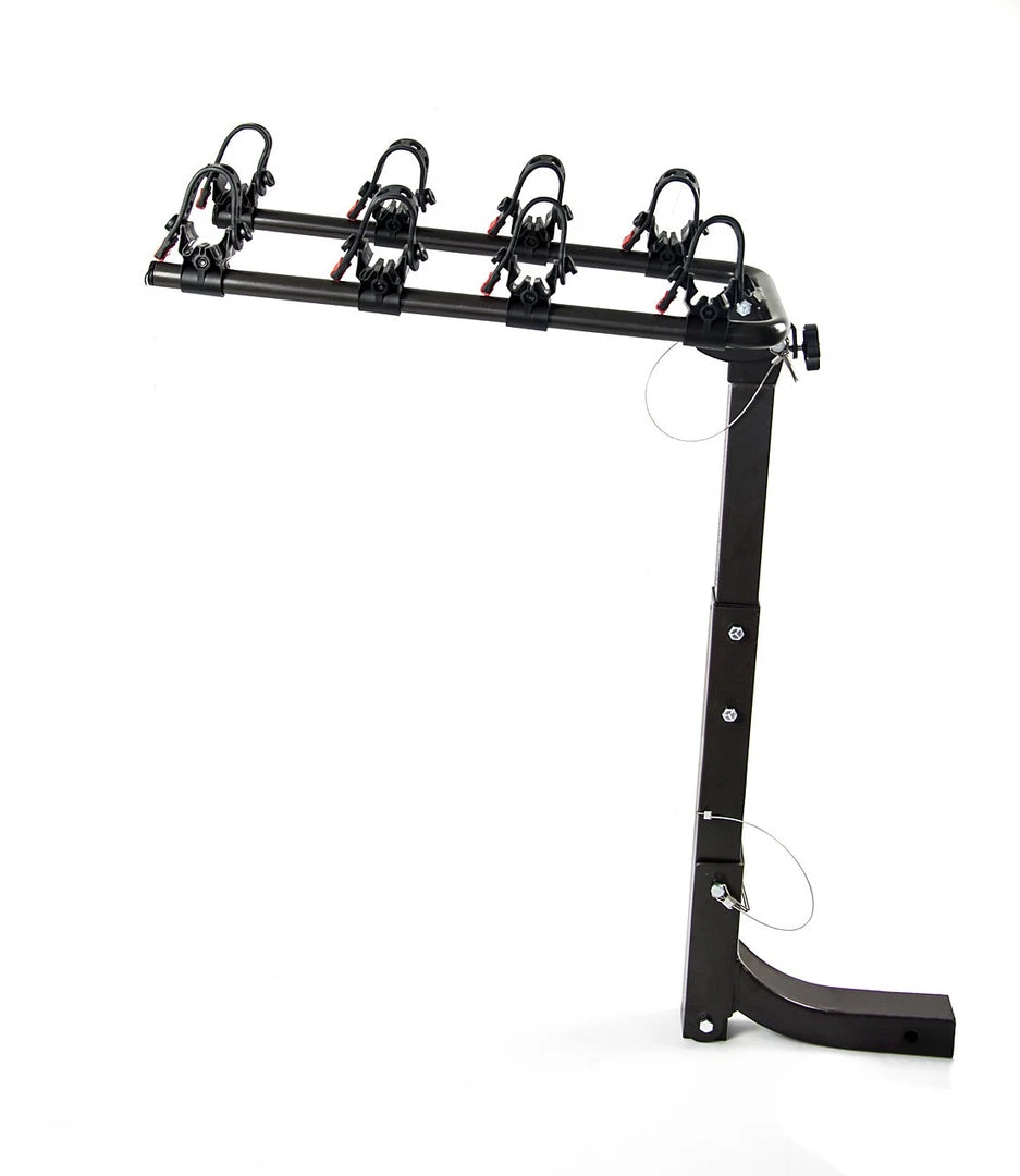 Randy & Travis Machinery Premium 4-Bike Carrier Rack Hitch Mount Swing Down Bicycle Rack W/ 2" Receiver Outdoor & Leisure