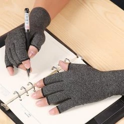 Randy & Travis Machinery Arthritis Gloves Compression Joint Finger Hand Wrist Support Brace - Medium Sports & Fitness