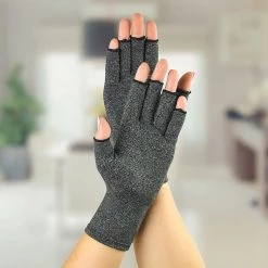 Randy & Travis Machinery Sports & Fitness Arthritis Gloves Compression Joint Finger Hand Wrist Support Brace - Large