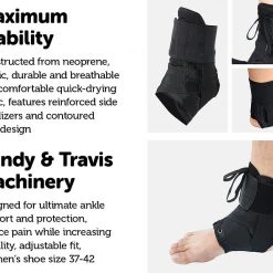 Randy & Travis Machinery Small Ankle Brace Stabilizer - Ankle Sprain & Instability