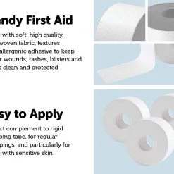 Randy & Travis Machinery 3 X Hypoallergenic Adhesive Under Wrap