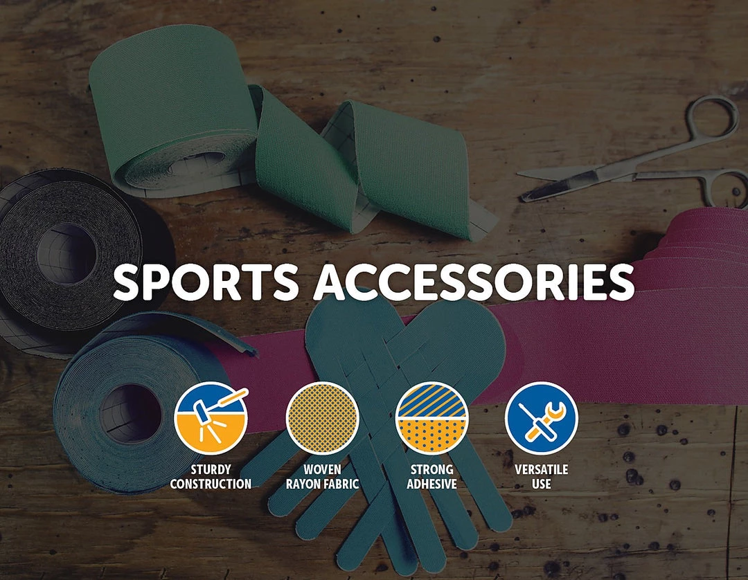 Randy & Travis Machinery Premium Rigid Sports Strapping Tape - 3 Rolls Of 38mm Sports & Fitness