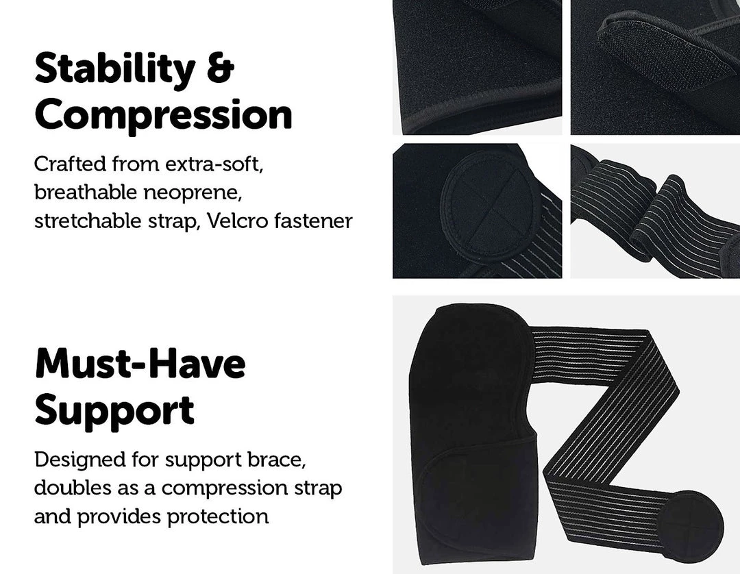 Randy & Travis Machinery Adjustable Shoulder Support Brace Strap Compression Bandage Wrap