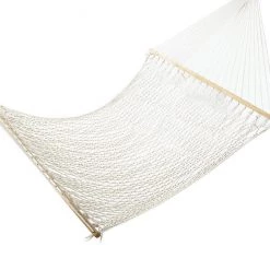 Randy & Travis Machinery 4m Traditional Cotton Rope Hammock With Hanging Hardware Outdoor & Leisure