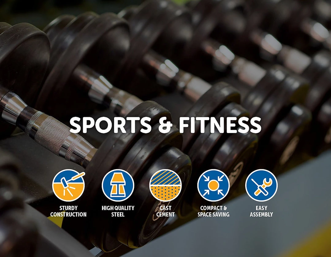 Randy & Travis Machinery 20KG Dumbbell Adjustable Weight Set Sports & Fitness