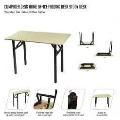 Randy & Travis Machinery Computer Desk Home Office Folding Desk Study Desk Wooden Bar Table Coffee Table