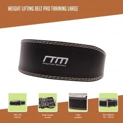 Randy & Travis Machinery Weight Lifting Belt Pro Training - Large Sports & Fitness