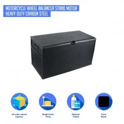 Randy & Travis Machinery Outdoor & Leisure Patio Deck Box Outdoor Storage Plastic Bench Box 450 Litre
