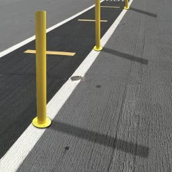 Bariloche Yellow Heavy Duty Steel Bollard Post