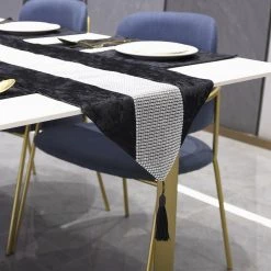 FactoryFast.com.au 72" Velvet Table Runner + Dining Placemats Table Place Mats Decor Home & Lifestyle
