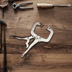 Randy & Travis Machinery 10pc Heavy Duty Steel C-Clamps 6" Mig Welding Locking Plier Vice Grip Outdoor & Leisure