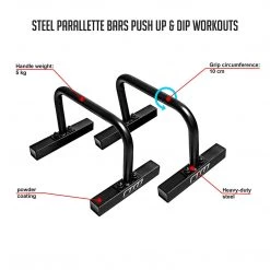 Randy & Travis Machinery Sports & Fitness Steel Parallette Bars Push Up & Dip Workouts