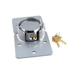 FactoryFast.com.au Van Door Lock With Brackets - Heavy Duty Security Vehicle Hasp Padlock Outdoor & Leisure