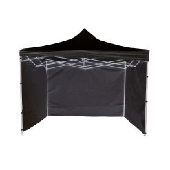 Randy & Travis Machinery 3x3m Popup Gazebo Party Tent Marquee Black