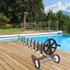 Bariloche Outdoor & Leisure Solar Adjustable Swimming Pool Blanket Cover Roller With Wheels
