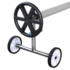 Bariloche Outdoor & Leisure Solar Adjustable Swimming Pool Blanket Cover Roller With Wheels