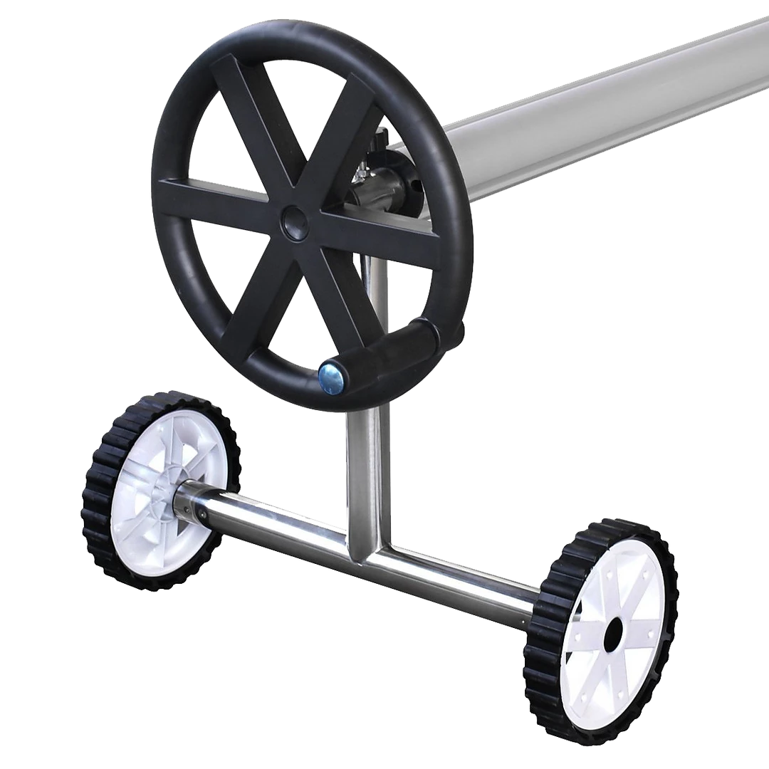 Bariloche Outdoor & Leisure Solar Adjustable Swimming Pool Blanket Cover Roller With Wheels