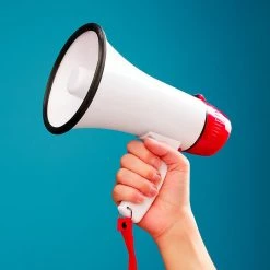 Brienz Audio Megaphone 25Watt Bull Horn With Siren