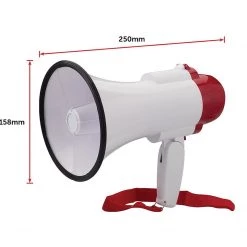 Brienz Audio Megaphone 25Watt Bull Horn With Siren