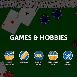 Randy & Travis Machinery 48" Folding Poker & Blackjack Table