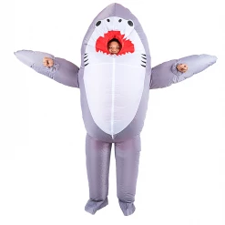 Salvatore Angelotti Shark Fancy Dress Inflatable Suit -Fan Operated Costume Games & Hobbies