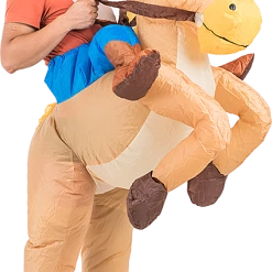 Salvatore Angelotti Cowboy Fancy Dress Inflatable Suit -Fan Operated Costume Games & Hobbies