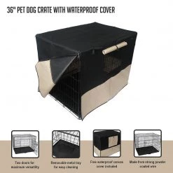 Brienz 36" Pet Dog Crate With Waterproof Cover Home & Lifestyle