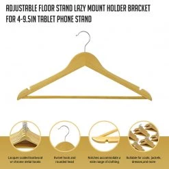 Randy & Travis Machinery Home & Lifestyle 120pc Wooden Clothes Hangers Coat Pant Suit Coathangers Rack Wardrobe Wood