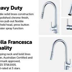 Della Francesca DIY & Renovation Basin Mixer Tap Faucet -Kitchen Laundry Bathroom Sink