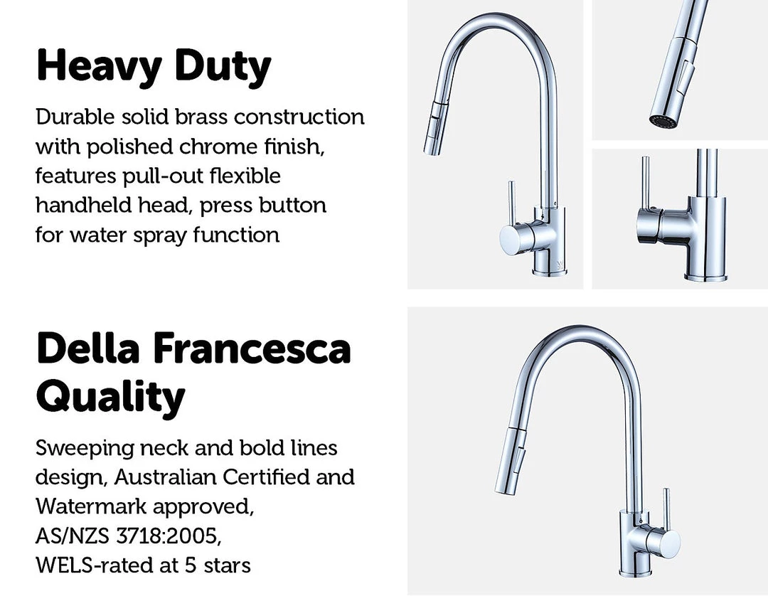 Della Francesca DIY & Renovation Basin Mixer Tap Faucet -Kitchen Laundry Bathroom Sink