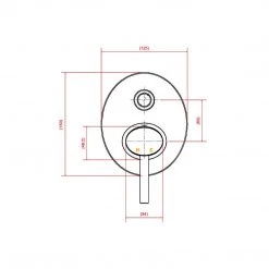 Della Francesca DIY & Renovation Chrome Bathroom Shower Wall Mixer Diverter W/ WaterMark