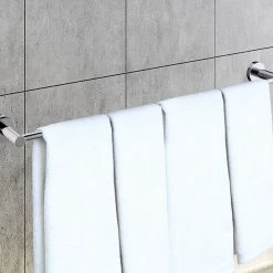 Della Francesca Classic Chrome Towel Bar Rail Bathroom