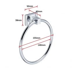 Randy & Travis Machinery DIY & Renovation 4 Piece Towel Bar Set Bath Accessories Bathroom Hardware