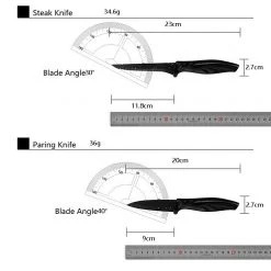 FactoryFast.com.au Kitchen 17 Pc Knife Set W/ Block & Sharpener Chef Bread Steak Knives