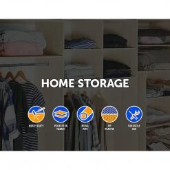 Randy & Travis Machinery Home & Lifestyle Large Portable Clothes Closet Canvas Wardrobe Storage Organizer With Shelves