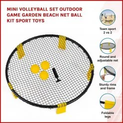 Randy & Travis Machinery Games & Hobbies Mini Volleyball Set Outdoor Game Garden Beach Net Ball Kit Sport Toys