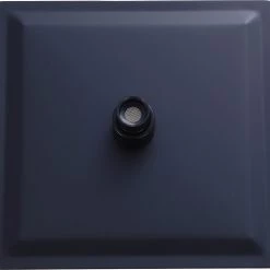 Della Francesca 200mm Shower Head Square 304SS Electroplated Matte Black Finish DIY & Renovation