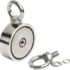 FactoryFast.com.au 340Kg Salvage Strong Recovery Magnet Neodymium Hook Treasure Hunting Fishing