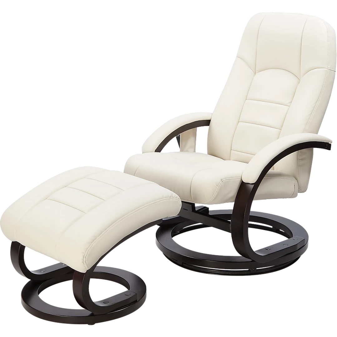 Palermo Furniture PU Leather Deluxe Massage Chair Recliner Ottoman Lounge Remote