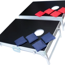Randy & Travis Machinery Games & Hobbies Bean Bag Toss Cornhole Game Set Aluminium Frame Portable Design