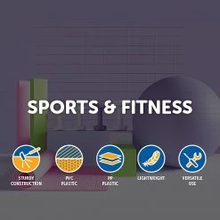 Randy & Travis Machinery Sports & Fitness Yoga Balance Trainer Exercise Ball For Arm, Leg, Core Workout With Pump, 2 Resistance Bands