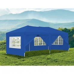 Bariloche Outdoor & Leisure 3x6m Gazebo Outdoor Marquee Tent Canopy Blue
