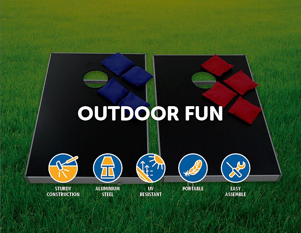 Randy & Travis Machinery Games & Hobbies Bean Bag Toss Cornhole Game Set Aluminium Frame Portable Design